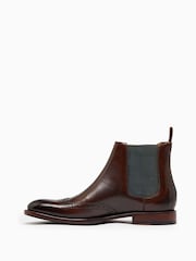 Oliver Sweeney Brown Hand Finished Leather Boots - Image 2 of 4