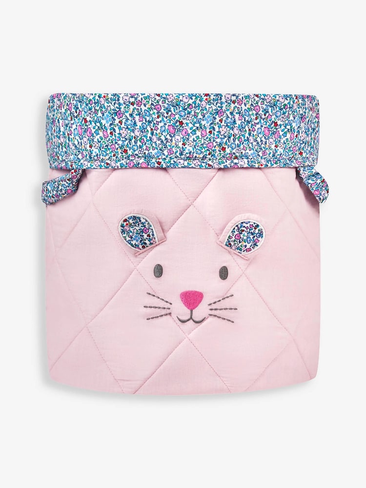 JoJo Maman Bébé Mouse Ditsy Floral Soft Storage Basket - Image 1 of 4