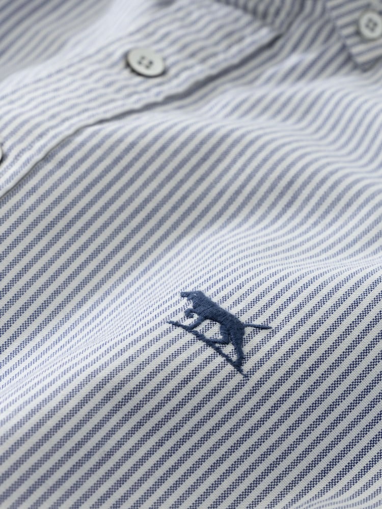 Rodd & Gunn Blue Oxford Lakeside Stripe Sport Fit Shirt - Image 5 of 5
