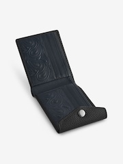 Black N Logo Leather Envelope Popper Wallet - Image 3 of 4