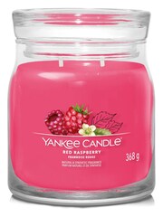 Yankee Candle Red Signature Medium Jar Raspberry Scented Candle - Image 2 of 3