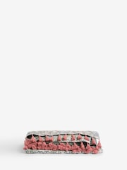Clarke & Clarke Multi William Morris Strawberry Thief Printed Velvet Throw - Image 2 of 2