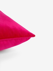 Fuchsia Pink 59 x 59cm Matte Velvet Cushion - Image 2 of 6