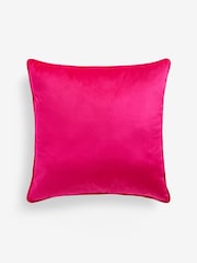 Fuchsia Pink 59 x 59cm Matte Velvet Cushion - Image 5 of 6