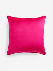 Fuchsia Pink 59 x 59cm Matte Velvet Cushion - Image 6 of 6