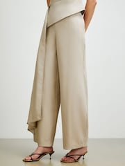 River Island Brown Bubble Hem Hareem Trousers - Image 3 of 4