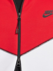 Nike Black/Red Tech Fleece Zip-Up Hoodie - Image 5 of 11