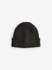 Black Knitted Beanie Hat - Image 2 of 3