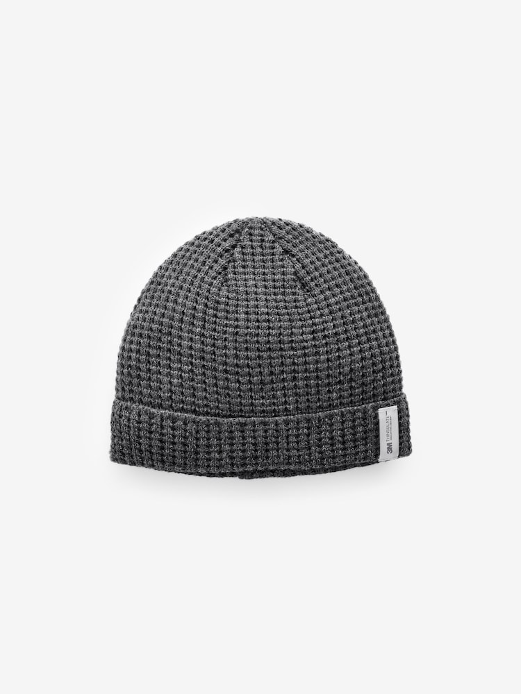 Navy Blue/Charcoal Grey Thinsulate™ Beanie Hats 2 Pack - Image 2 of 5