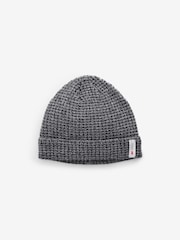 Black/Navy Blue/Grey Knitted Thinsulate Lined Beanie 3 Pack - Image 8 of 10
