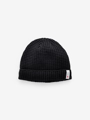 Black/Navy Blue/Grey Knitted Thinsulate Lined Beanie 3 Pack - Image 9 of 10