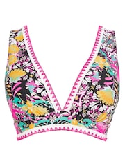 Figleaves Frida Weiches Bikinioberteil mit Blumenprint und tiefem Ausschnitt, Rosa - Bild 5 von 5