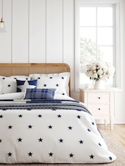 Helena Springfield White Star Duvet Cover and Pillowcase Set - Image 1 of 4