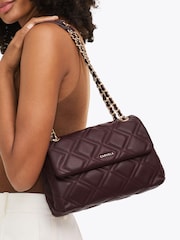 Vermelho - Bolsa de Ombro Carvela Rosa com Corrente - Imagem 1 de 5