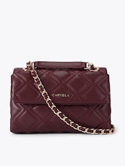 Carvela Red Mini Rosa Chain Shoulder Bag - Image 3 of 6