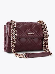 Carvela Red Mini Rosa Chain Shoulder Bag - Image 4 of 6