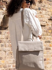Kremowy - Storksak Storksak St James Leather Changing Bag - Obraz 1 z 5