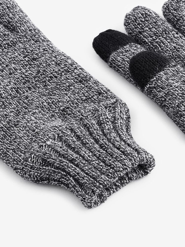 Gris - Guantes de punto Thinsulate - Imagen 2 de 3