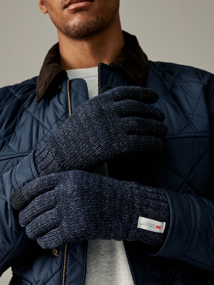 Azul marino - Guantes de punto Thinsulate - Imagen 1 de 6