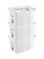 Keeeper 3 Pack Grey 45L Minions Turning Stacking Boxes - Image 6 of 6