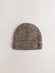 Neutral Neppy Twist Beanie - Image 3 of 5