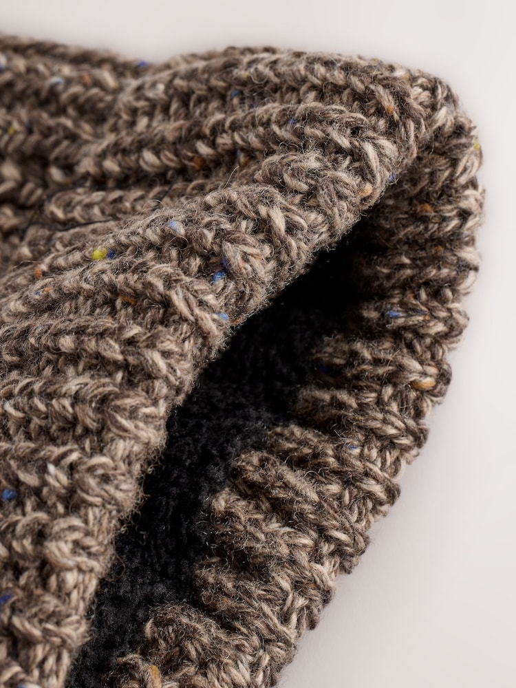 Neutral Neppy Twist Beanie - Image 5 of 5