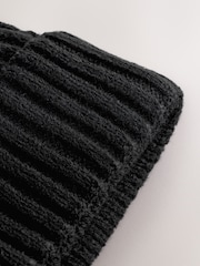 Noir - Bonnet en tricot torsadé - Image 4 de 5