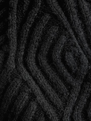 Noir - Bonnet en tricot torsadé - Image 5 de 5