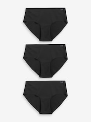Under Armour Black No Show Pure Stretch Hipster Printed Knickers 3 Pack - Image 1 of 5