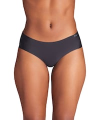 Under Armour Black No Show Pure Stretch Hipster Printed Knickers 3 Pack - Image 2 of 5
