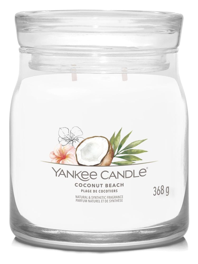 Yankee Candle No Colour Signature Large Jar Scented Candle, Coconut Jar Beach - Image 2 of 3