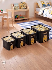 Keeeper 4 Pack Black Various Sizes Minions Turning Stacking Boxes - Image 3 of 6