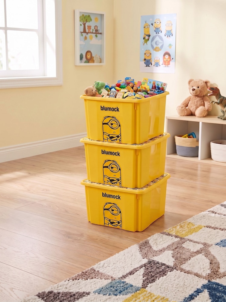 Keeeper 3 Pack 45L Minions Turning Stacking Boxes - Εικόνα 1 του 6 Keeeper 3 Pack 45L Minions Turning Stacking Boxes - Εικόνα 1 του 6