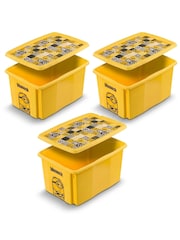 Keeeper 3 Pack 45L Minions Turning Stacking Boxes - Εικόνα 2 του 6