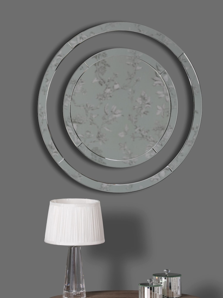Laura Ashley Clear Evie Small Round Mirror - Image 1 of 2