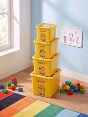 Keeeper 4 Pack Yellow Various Sizes Minions Turning Stacking Boxes - Image 1 of 6