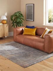 Teal Blue Cooper Textured Rug - Image 1 of 6
