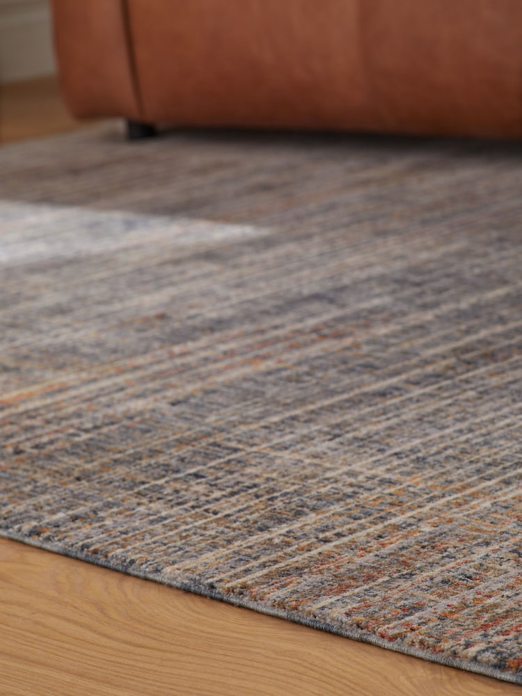 Teal Blue Cooper Textured Rug - Image 2 of 6