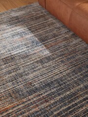 Teal Blue Cooper Textured Rug - Image 3 of 6