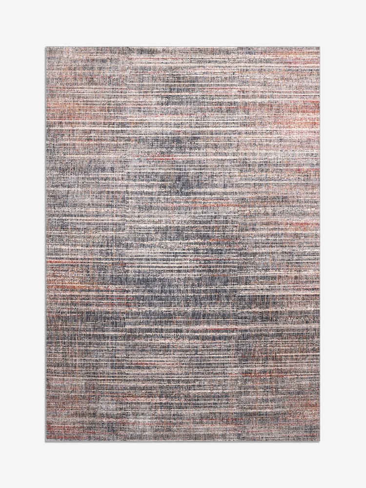 Teal Blue Cooper Textured Rug - Image 6 of 6