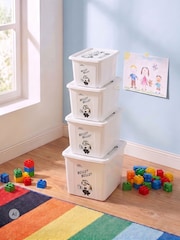 Keeeper 4 Pack Grey Various Sizes Minions Turning Stacking Boxes - Image 1 of 6