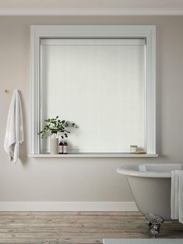 Ivory Cream Solar Made to Measure Blackout Roller Blind - Image 2 of 6