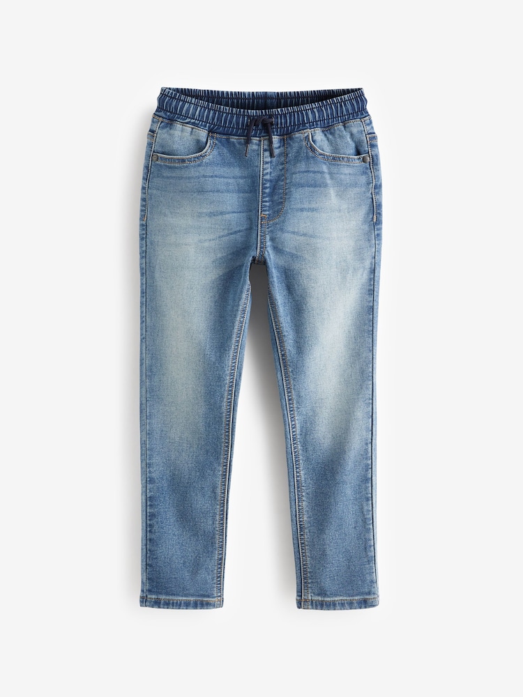 Light Blue Skinny Fit Stretch Elasticated Waist Jeans (3-16yrs) - Image 1 of 3