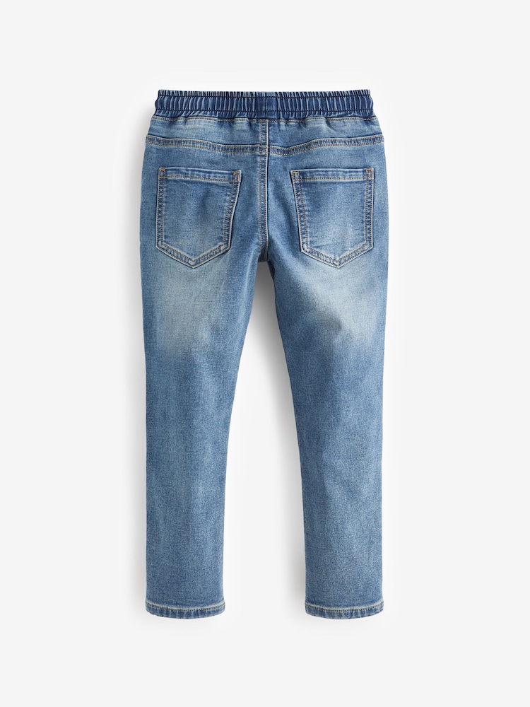 Light Blue Skinny Fit Stretch Elasticated Waist Jeans (3-16yrs) - Image 2 of 3