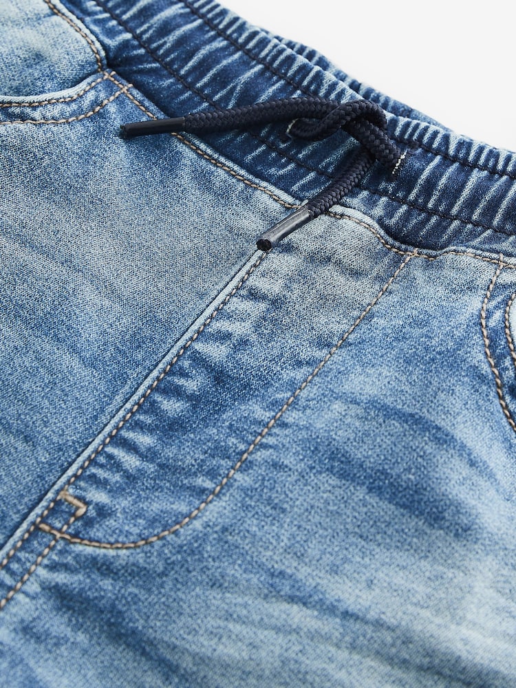 Light Blue Skinny Fit Stretch Elasticated Waist Jeans (3-16yrs) - Image 3 of 3