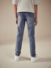 Light Blue Skinny Fit Stretch Elasticated Waist Jeans (3-16yrs) - Image 6 of 7