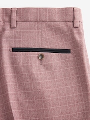 Pink Skinny Fit Check Suit Trousers - Image 7 of 8