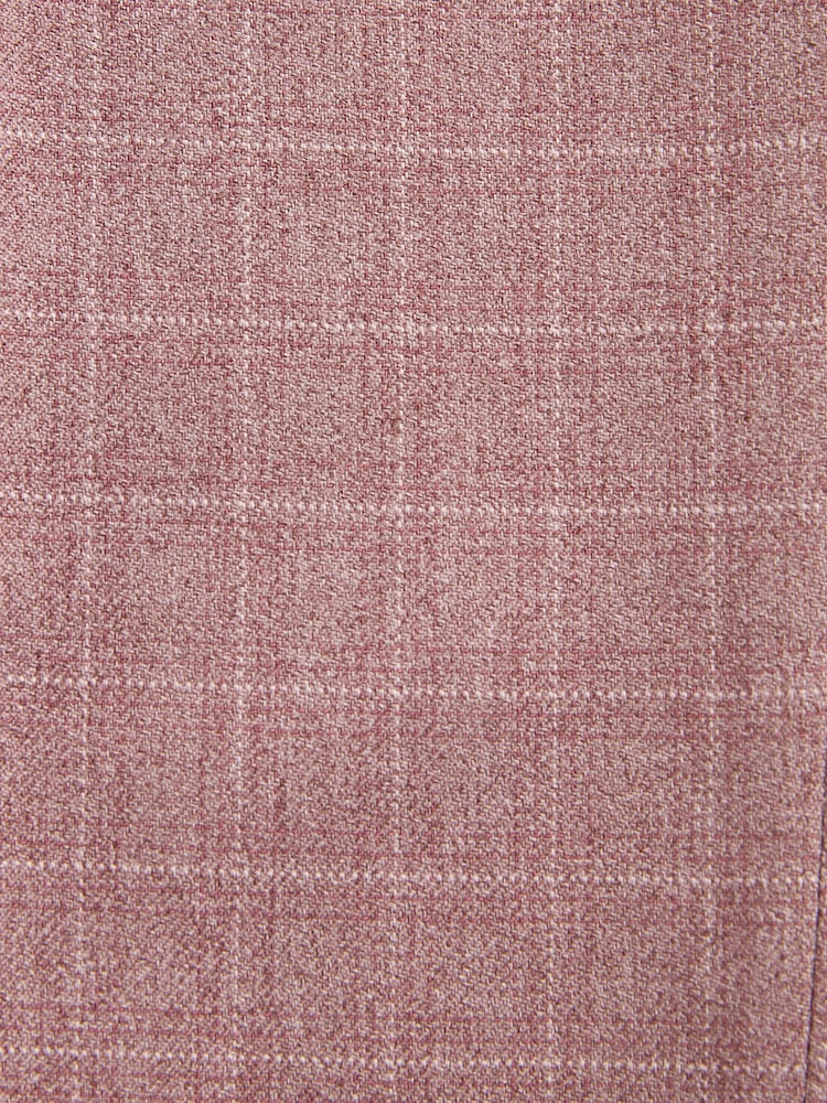Pink Skinny Fit Check Suit Trousers - Image 8 of 8