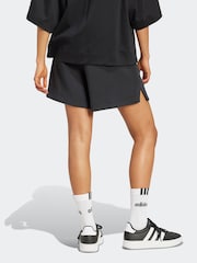 adidas Black Soft Lux Loose Shorts - Image 2 of 4