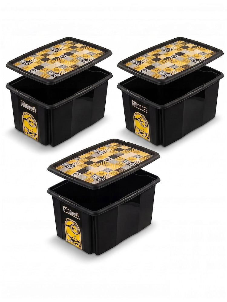 Keeeper 3 Pack 45L Minions Turning Stacking Boxes - Εικόνα 2 του 6 Keeeper 3 Pack 45L Minions Turning Stacking Boxes - Εικόνα 2 του 6